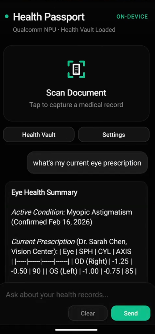 Health Passport — AI Q&A